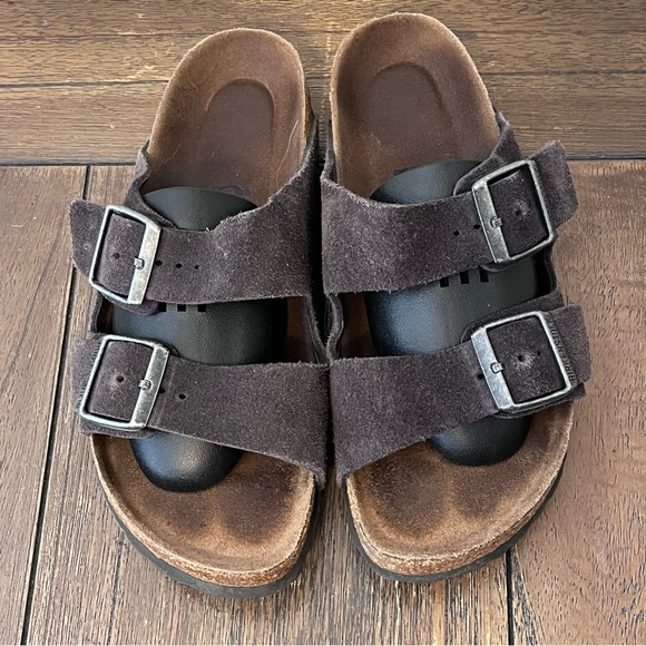 Birkenstock Arizona Sandals Suede Soft Footbed size 39 Women’s size 8 - Picture 5 of 9